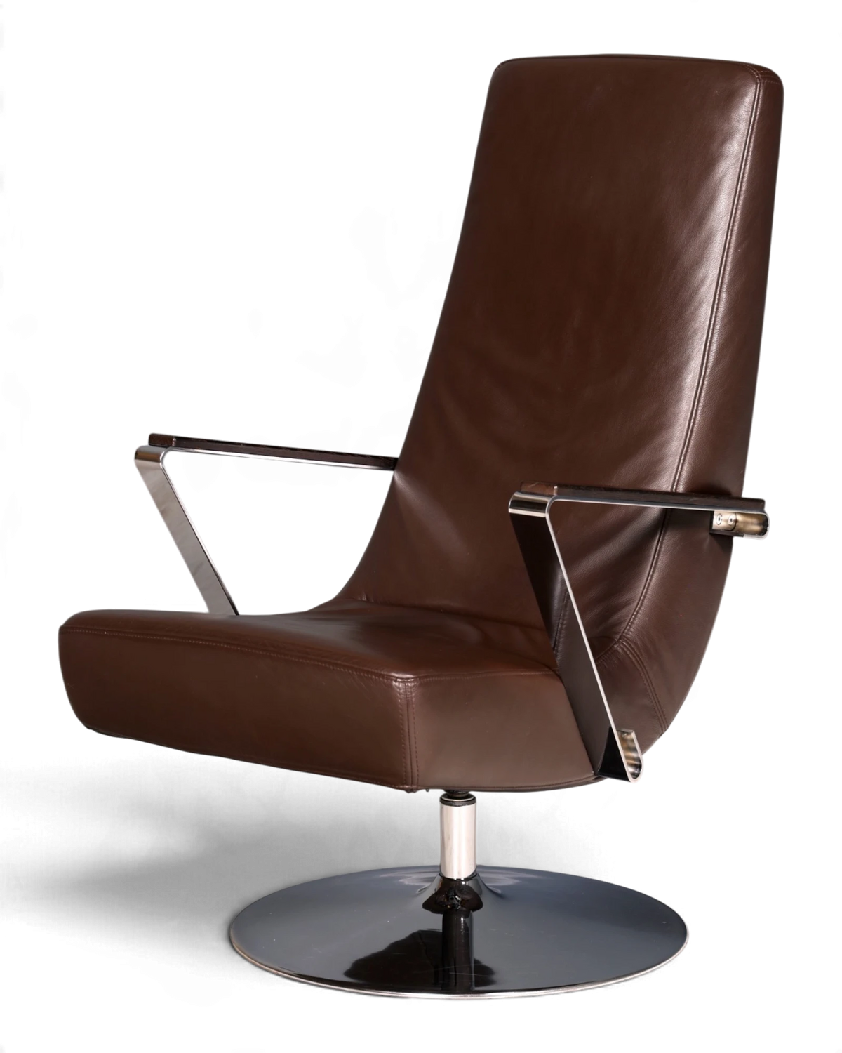 Stylish original BoConcept Aero armchair genuine brown leather designer swivel chair leather lounge chair recliner