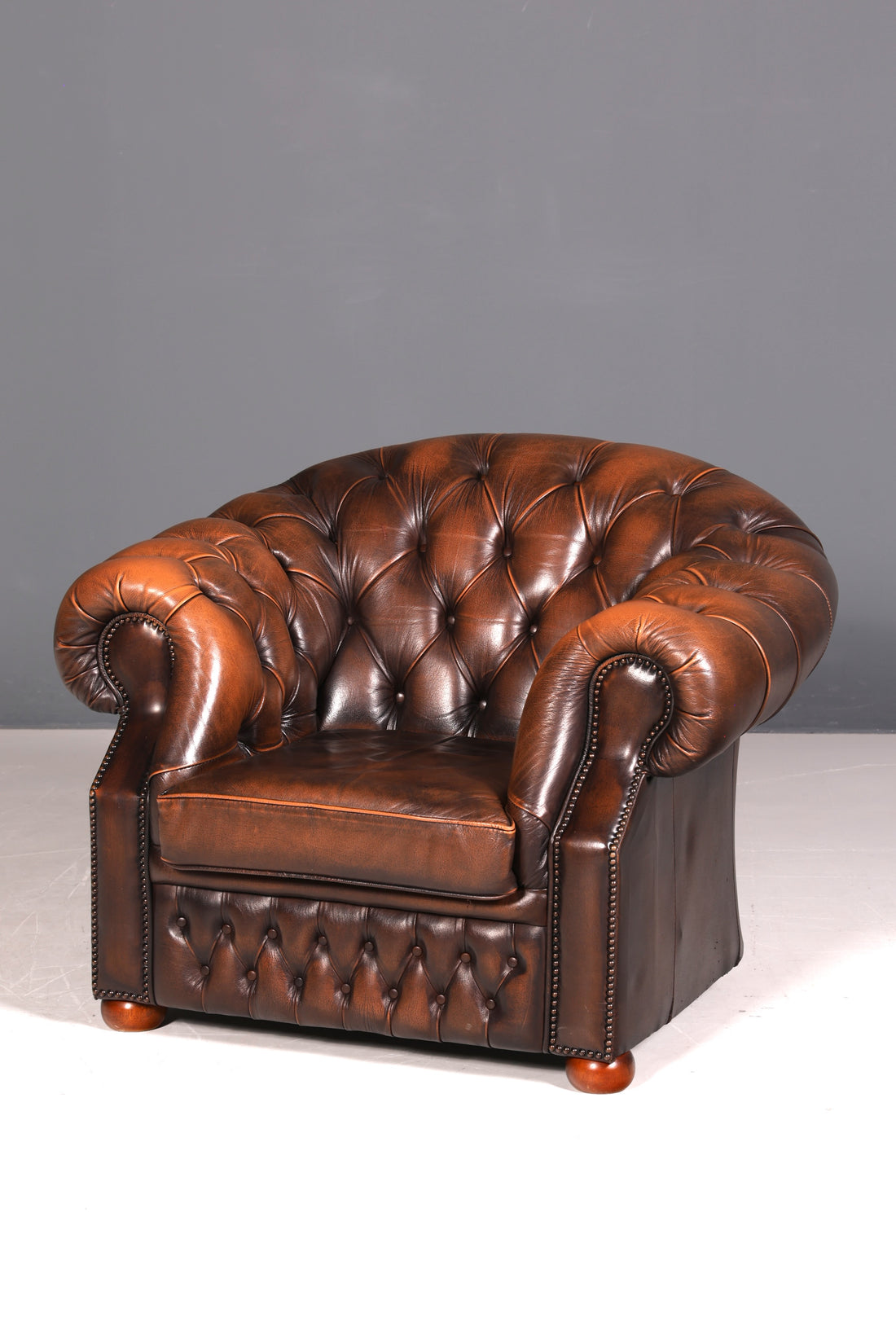 G155 Finish cm Wunderschöner Original Chesterfield Centurion Sessel Englischer Armlehnsessel Englisch Herrensessel (Kopie)