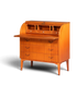 Wunderschöner Mid Century Rollladen Sekretär echt Holz Büro Schrank Vintage Schreibkommode
