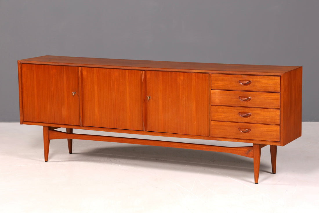 Beeindruckendes Original Heinrich Althoff Sideboard Teak Holz TV Kommode Vintage Schrank 60s