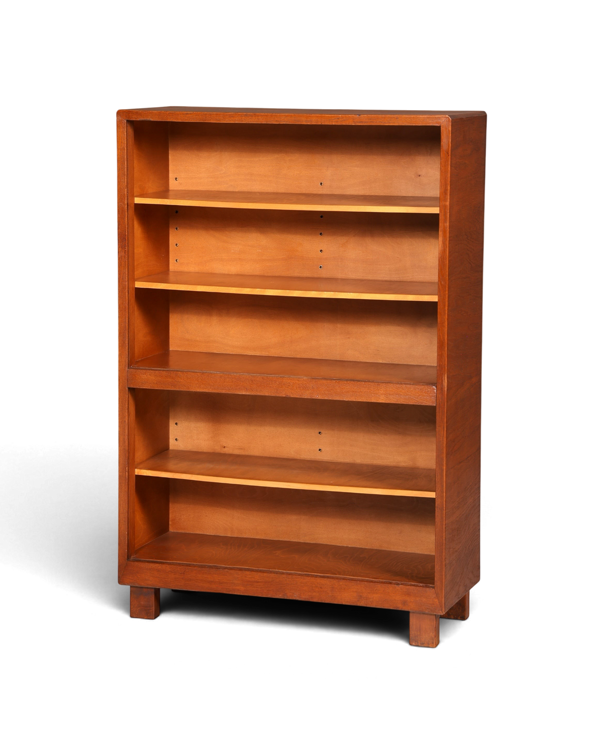G029 Finish cm Schlichtes Mid Century Regal Vintage Bücherregal Schrank Buchablage 60s Bookshelf