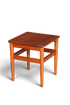 Hauptstadt Möblerei Mid-Century Beistelltisch aus Teakholz im dänischen Design mit quadratischer Platte