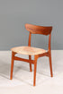 Stilvoller Original "Schiønning & Elgaard" Stuhl Mid Century Danish Teak Holz Esszimmer Stuhl Sekretär Stuhl 1 von 3