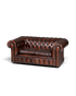 Wunderschönes Original Chesterfield Sofa 2-Sitzer Couch Echt Leder Englisch Polstersofa