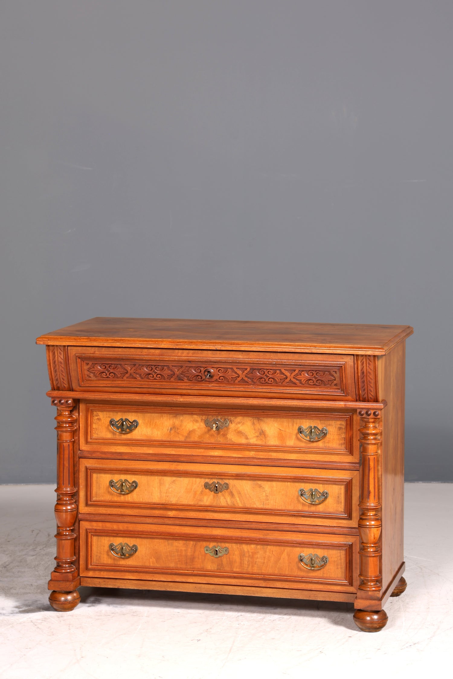 Traumhafte Gründerzeit Kommode Jugendstil Sideboard Antik Schubladenkommode Wäschekommode