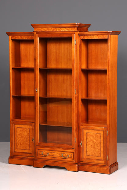 Wunderschöne Englische Vitrine Eibe Bücherschrank Buffet Antik Stil Glasvitrine Bibliothek