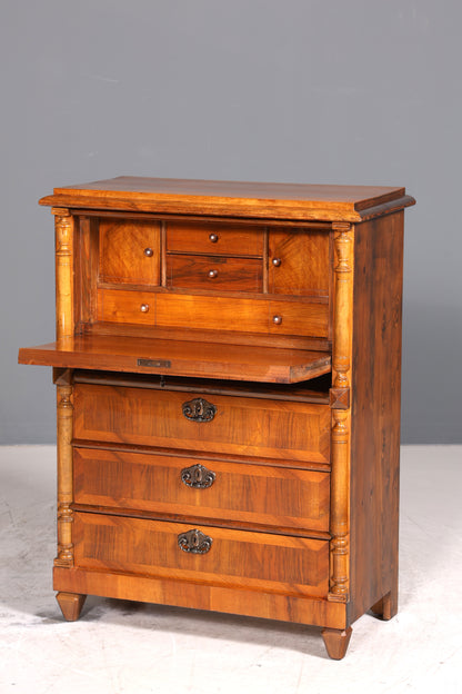 Stilvoller Gründerzeit Sekretär Vertiko Highboard Louis Philippe Kommode Sekretär Schrank um 1880