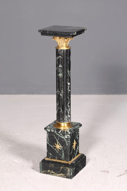 Traumhafte Barock Stil Säule Louis XV Marmor Blumensäule Naturstein Sockel Ablage