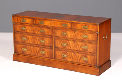Traumhaftes Maritim Sideboard Englische Schiffs Kommode Englisch Antik Schrank Military Chest
