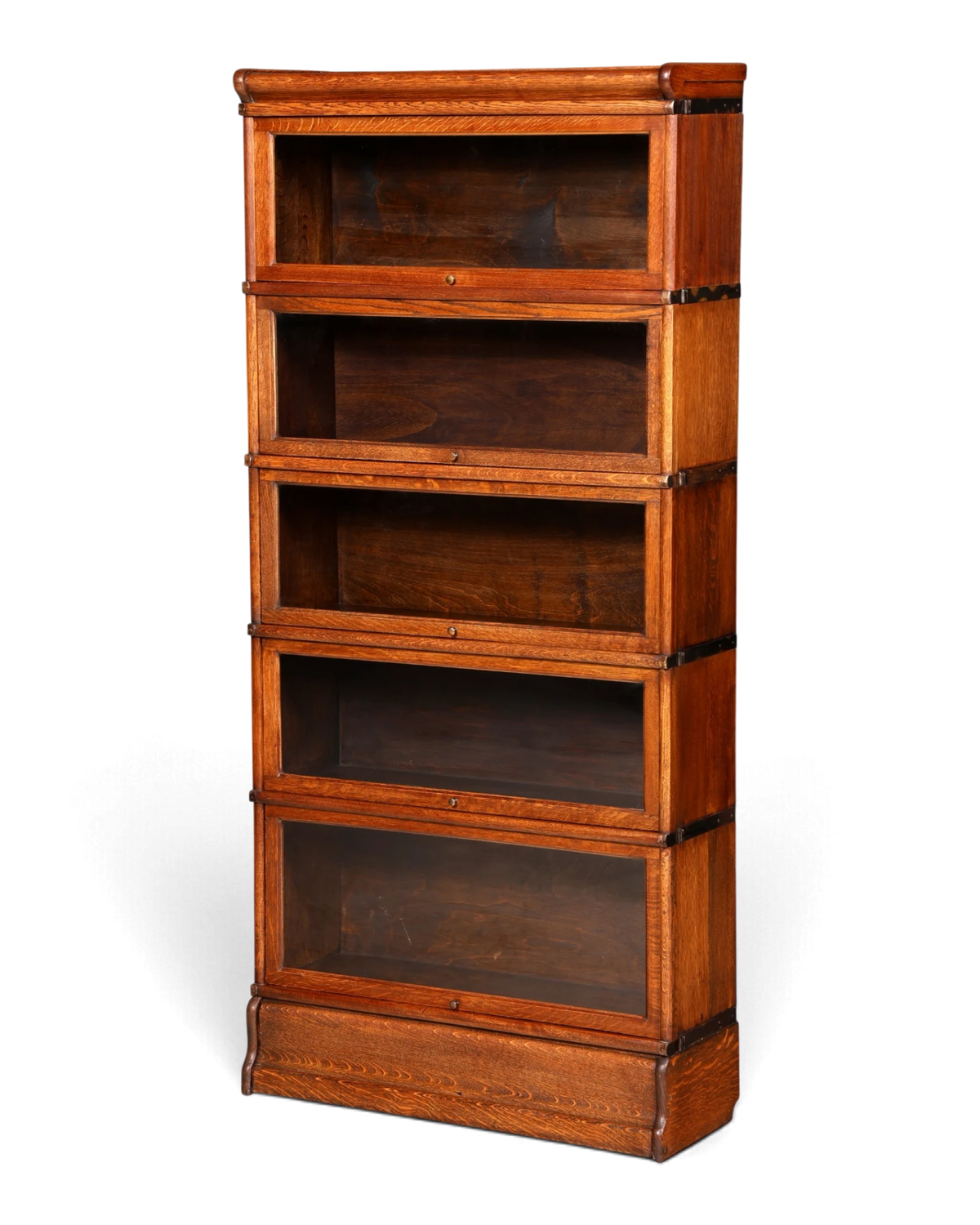 Stilvolles Original Globe Wernicke Bücherregal 6 Module Vitrine Modulregal Englisch Bibliothek Echt Holz