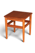 Hauptstadt Möblerei Mid-Century Beistelltisch aus Teakholz im dänischen Design mit quadratischer Platte