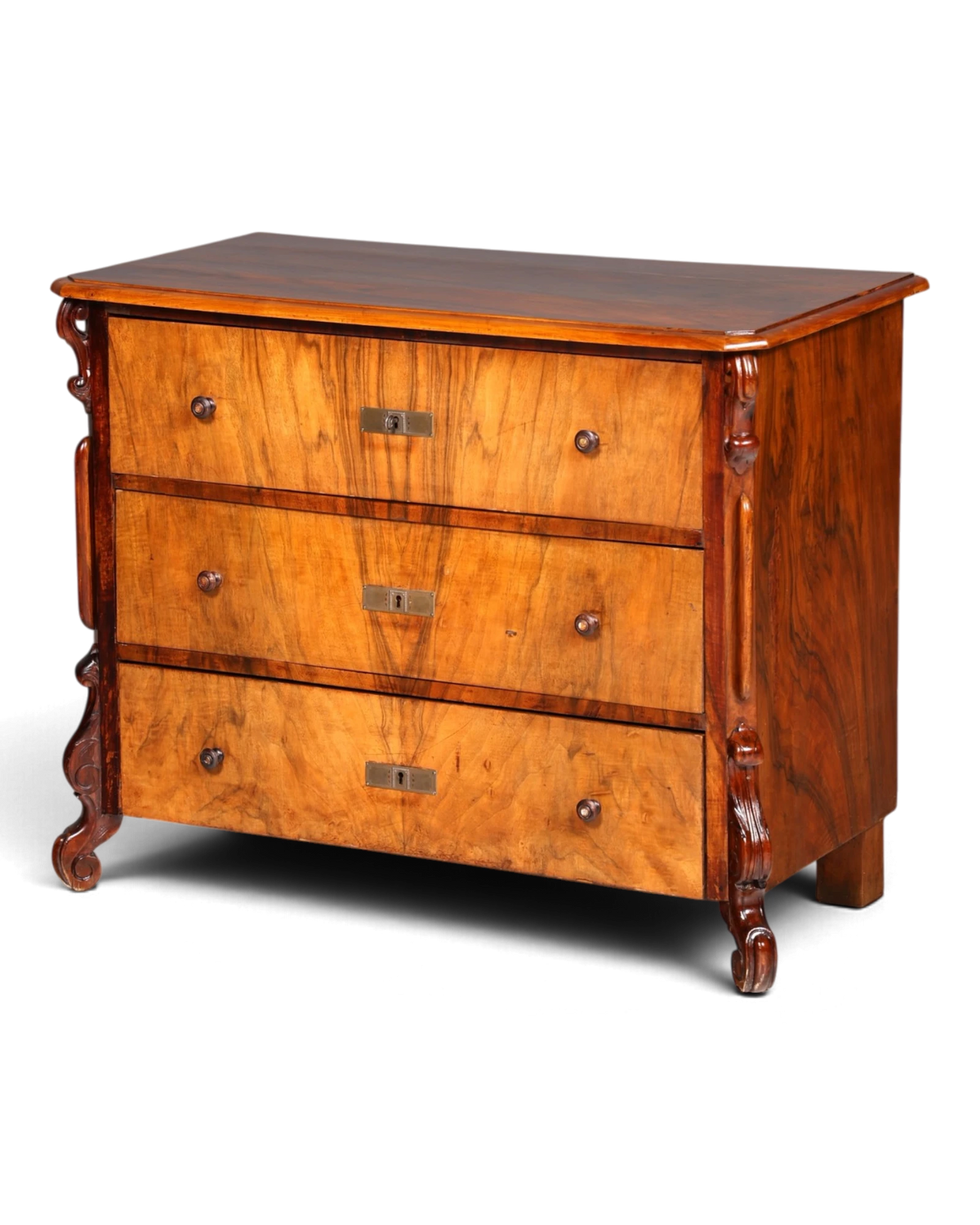Edle Louis Philippe Kommode Biedermeier Antik Schubladenkommode Sideboard um 1880
