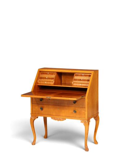 Wunderschöner Sekretär Chippendale Stil Antik um 1940 Büro Kommode Schreibkommode