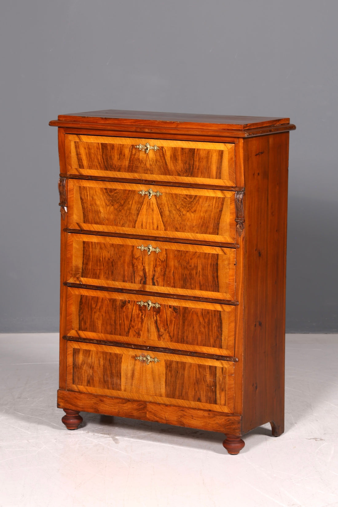 Beautiful Gründerzeit Chest of Drawers Art Nouveau Vertiko Drawer Chest Antique Linen Chest Cabinet Vintage