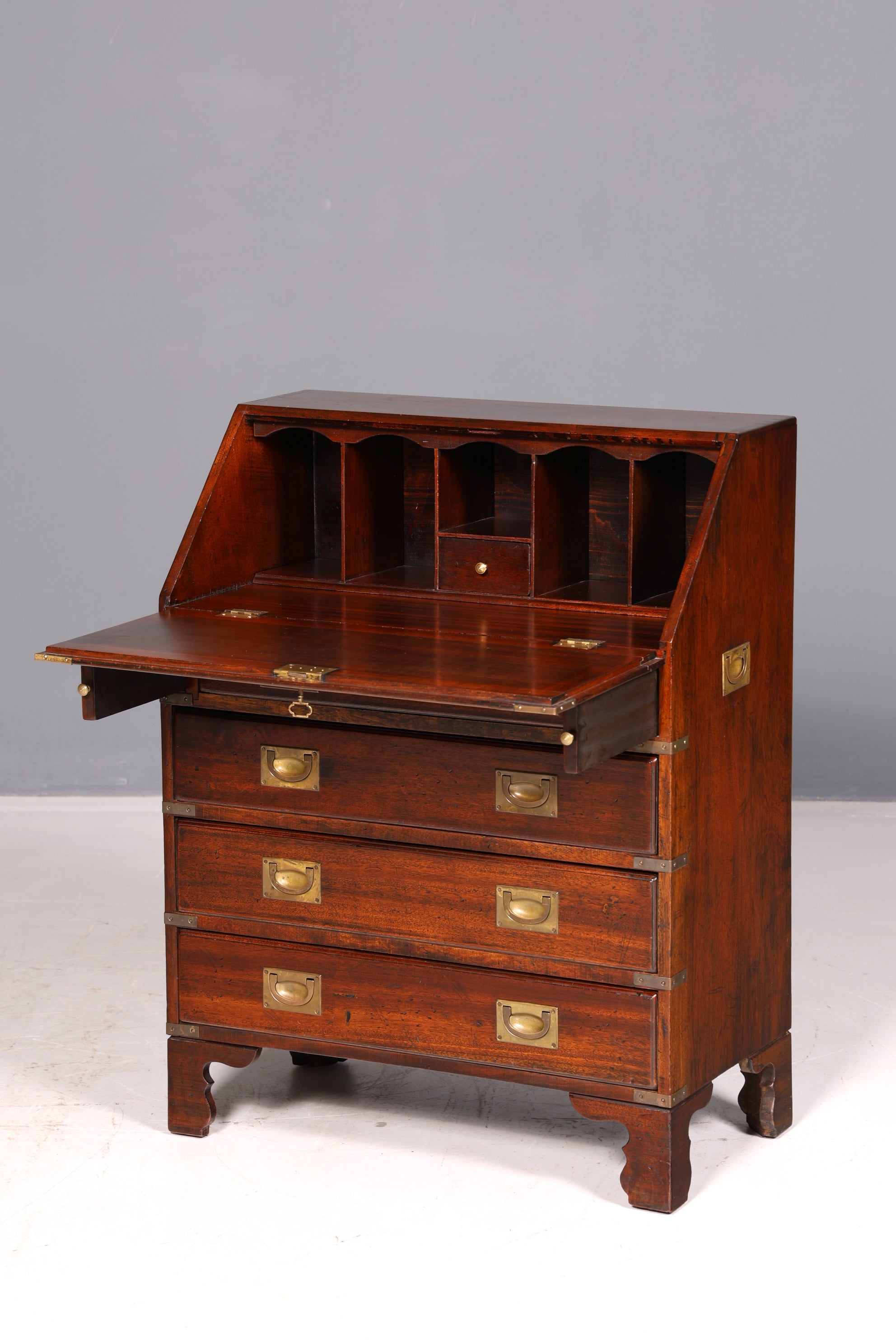Wunderschöner Maritimer Sekretär Englisch Schreibkommode Echt Holz Schreibtisch Antik Vintage