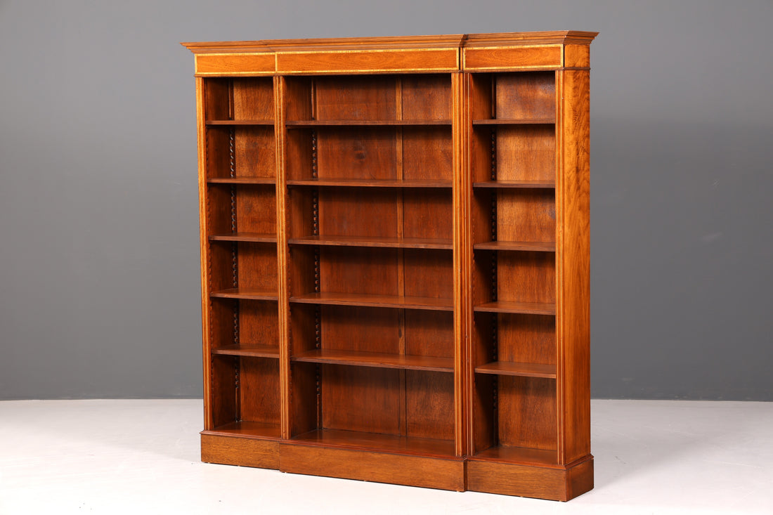 Wunderschönes Englisches XXL Bücherregal Antik Regal Bookshelf Buchablage 60s Bibliothek