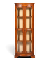 Hauptstadt Möblerei Selva Eckvitrine aus Holz im klassischen italienischen Antik-Stil mit Glastüren und Einlegeböden