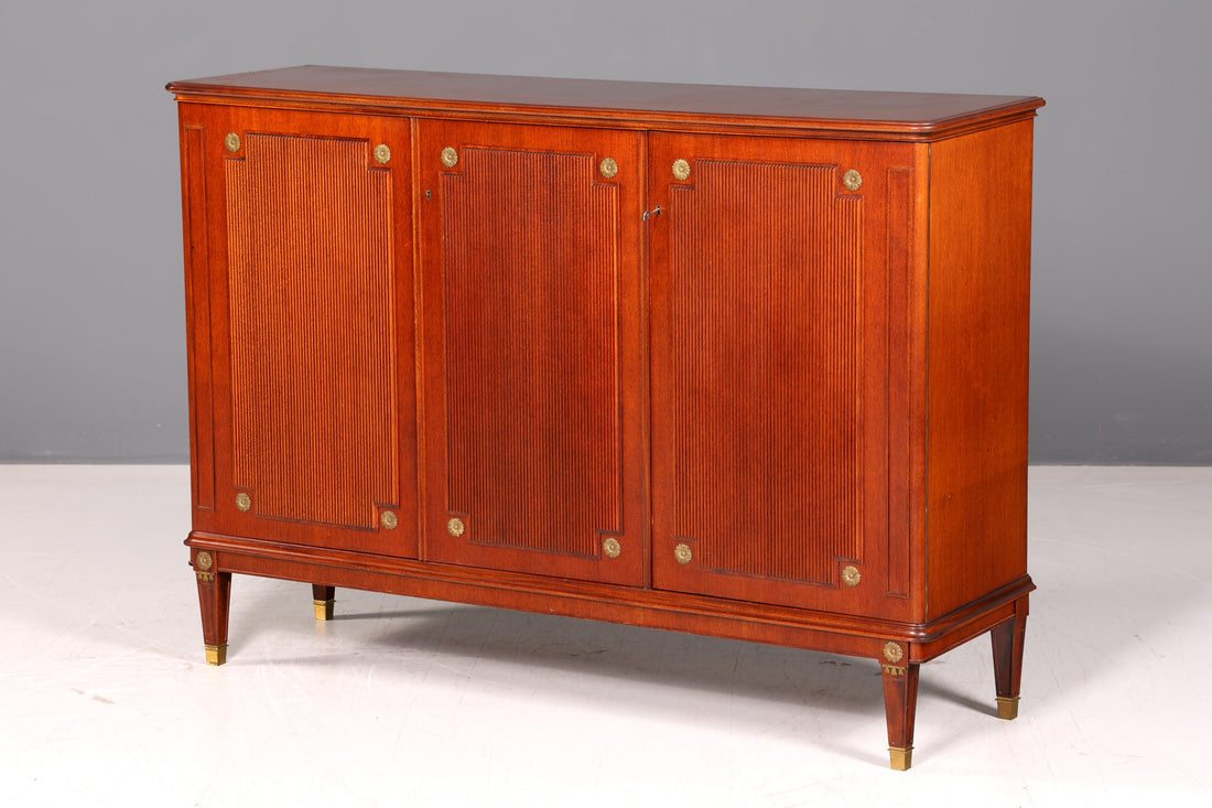 Beautiful Cabinet in Gustavian Style 60s Laundry Cabinet Vertiko Mid Century Filing Cabinet Chest of Drawers