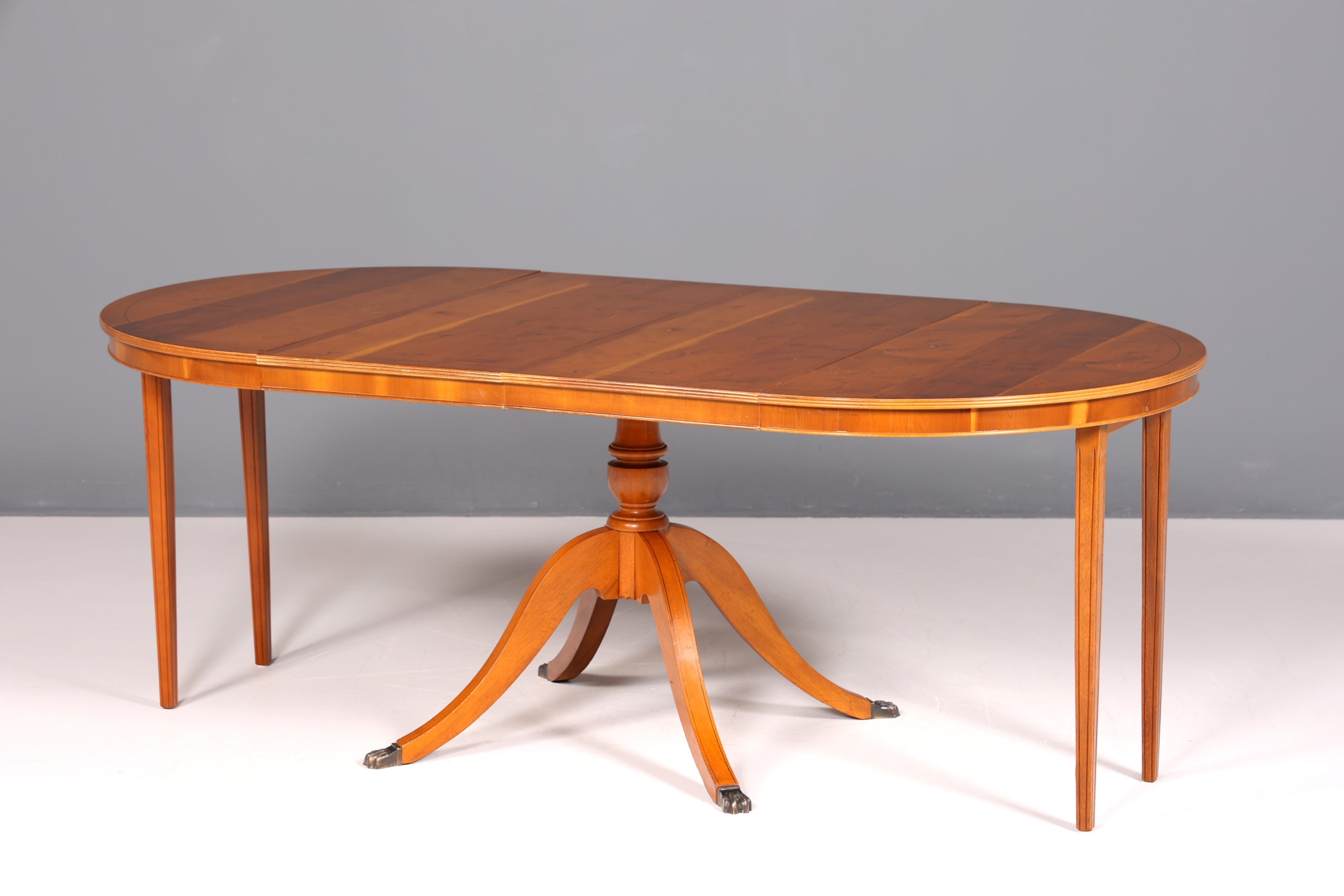 Traumhafter Englischer Tisch ausziehbarer Esstisch Antik Stil 60s Regency Küchentisch Eibe