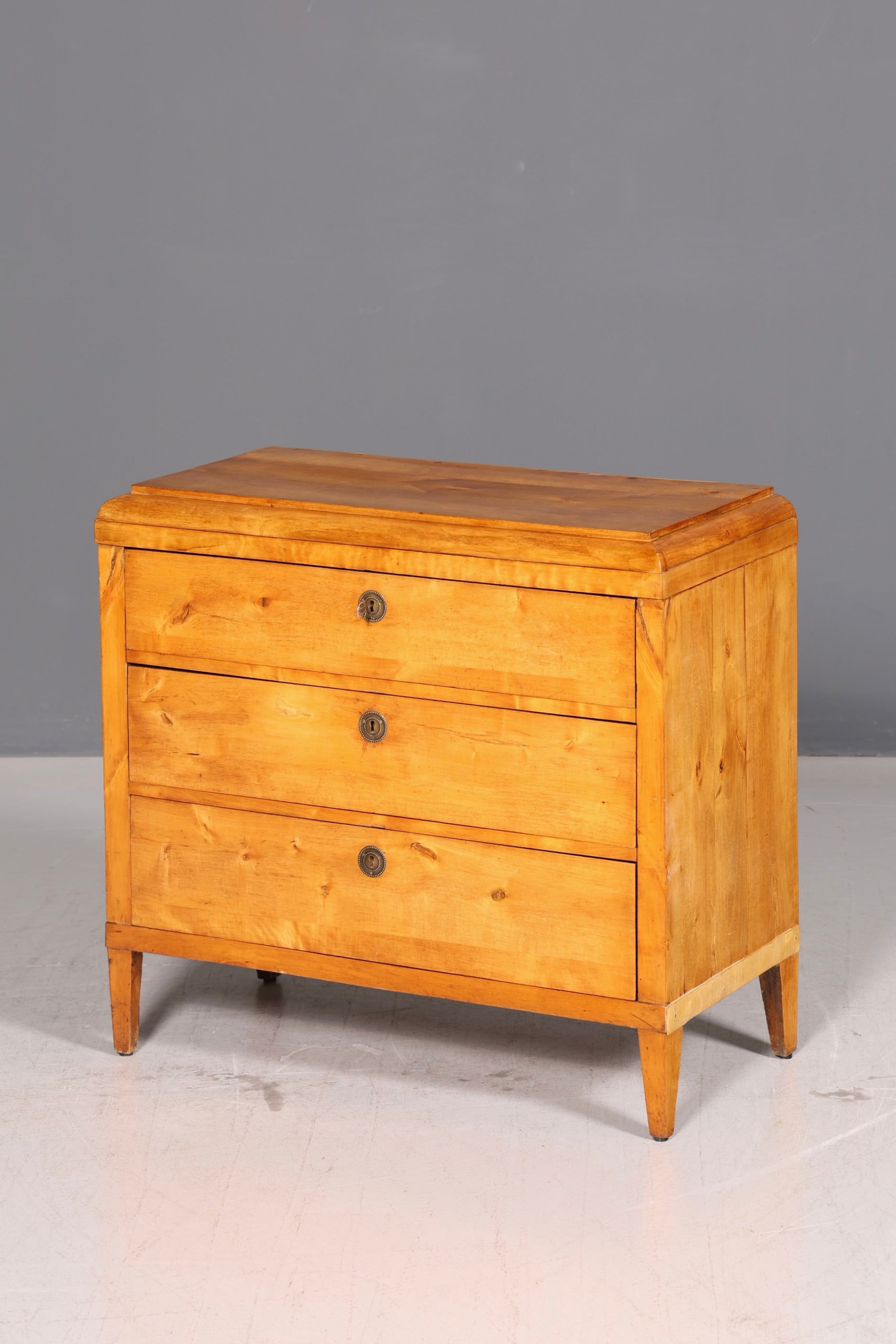 Wunderschöne Original Biedermeier Kommode Birke Antik um 1880 Schubladenkommode Sideboard Massivholz