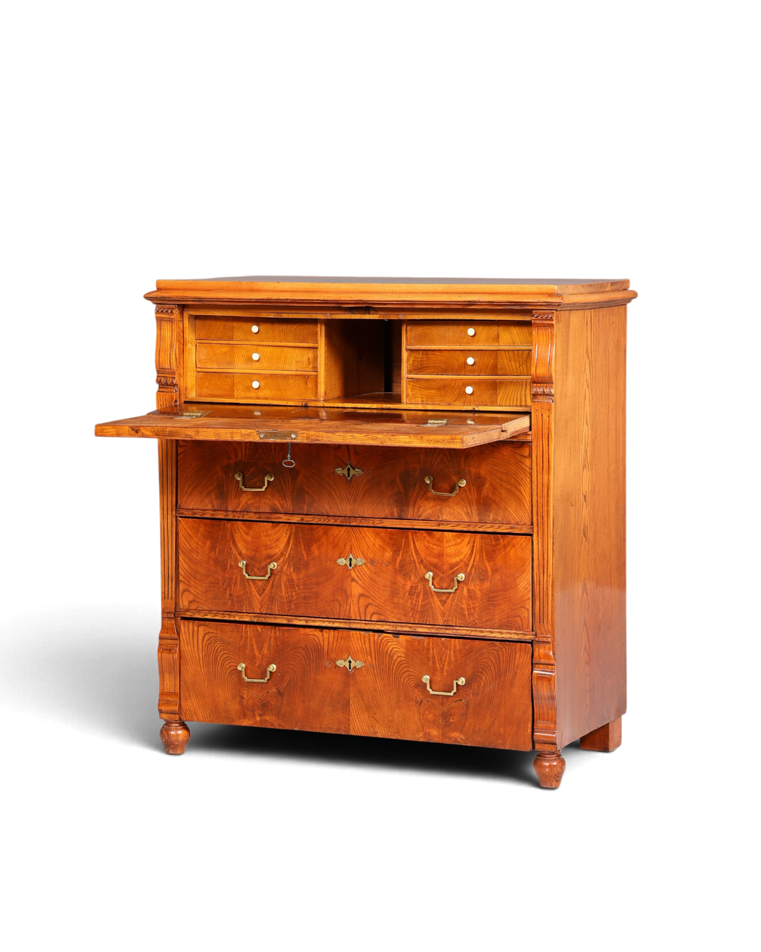 Wunderschöner Gründerzeit Sekretär Vertiko Highboard Jugendstil Kommode Schrank um 1880