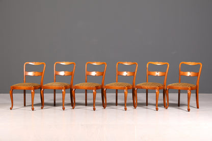 G367 Finish 6x Wunderschöne Chippendale Stühle Barock Stil Stuhlset Polsterstuhl Set Küchenstühle Esszimmer Stühle (Kopie)