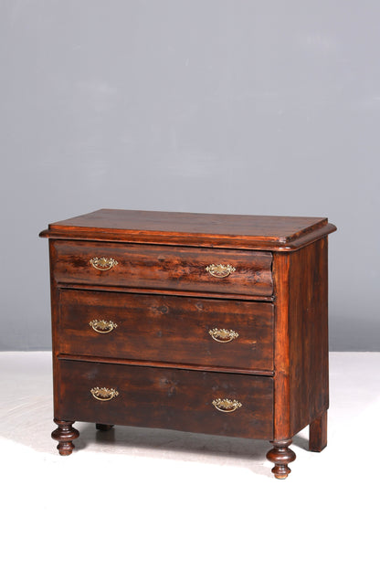Stylish Louis Philippe chest of drawers walnut Wilhelminian style chest of drawers around 1890