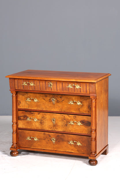 E910 Finish Wunderschöne Gründerzeit Kommode Louis Philippe Nussbaum Schubladen Kommode Sideboard um 1880