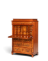 Traumhafter Louis Philippe Sekretär um 1870 Vertiko Nussbaum Highboard Kommode Sekretär Schrank