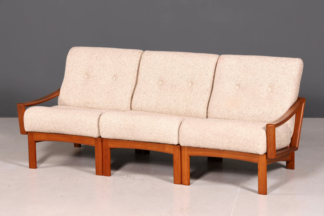 Wunderschönes Mid Century 3er Sofa Retro Couch Danish Design Polstersofa Vintage Canapé
