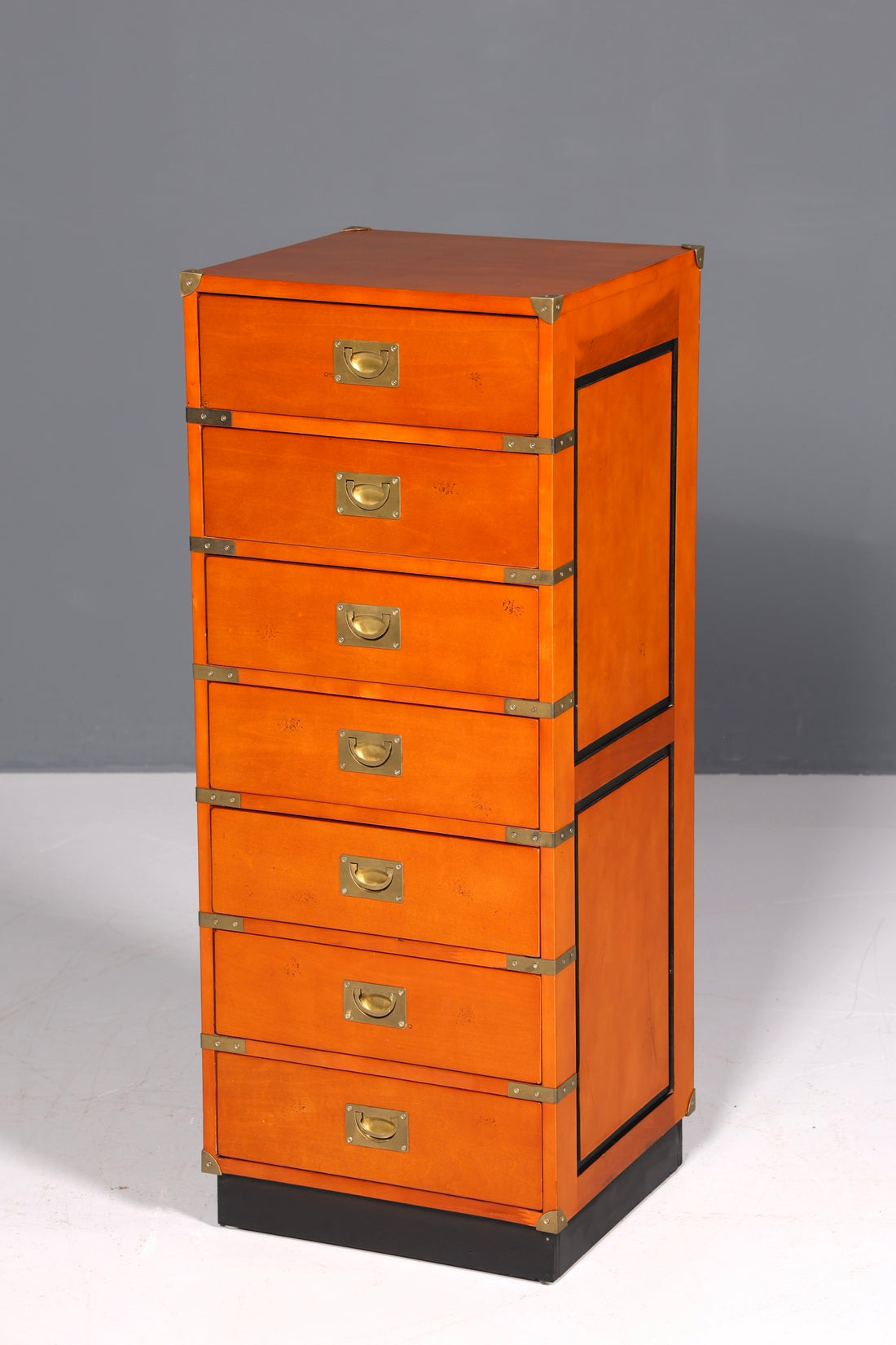 Wunderschöne Maritime Kommode Englisch Vertiko Military Chest Schrank Schubladenkommode