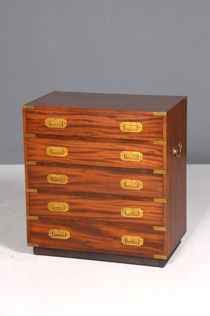 Traumhafte Englische Kommode Maritime Schiffs Kommode Englisch Antik Schrank Military Chest