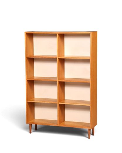 Schlichtes Mid Century Bücherregal Vintage Regal Schrank Buchablage 60s Bookshelf Holz