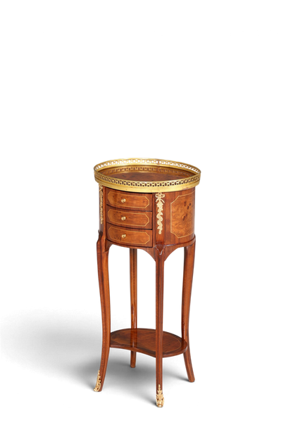 Edler Barock Louis XV Stil Beistelltisch Ablagetisch massiv Kommode Antik Stil