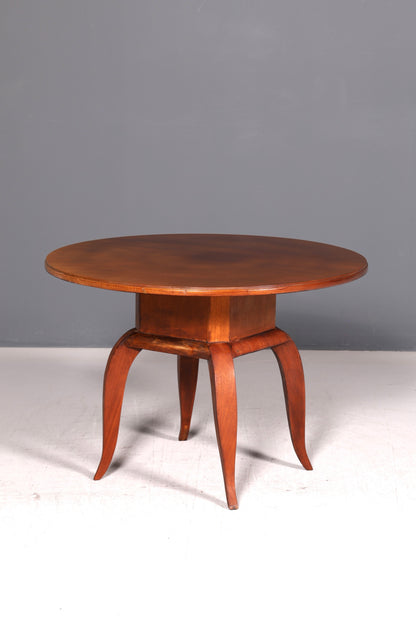 Traumhafter Original Art Deco Tisch Couchtisch Ablagetisch Rund Beistelltisch Antik um 1930