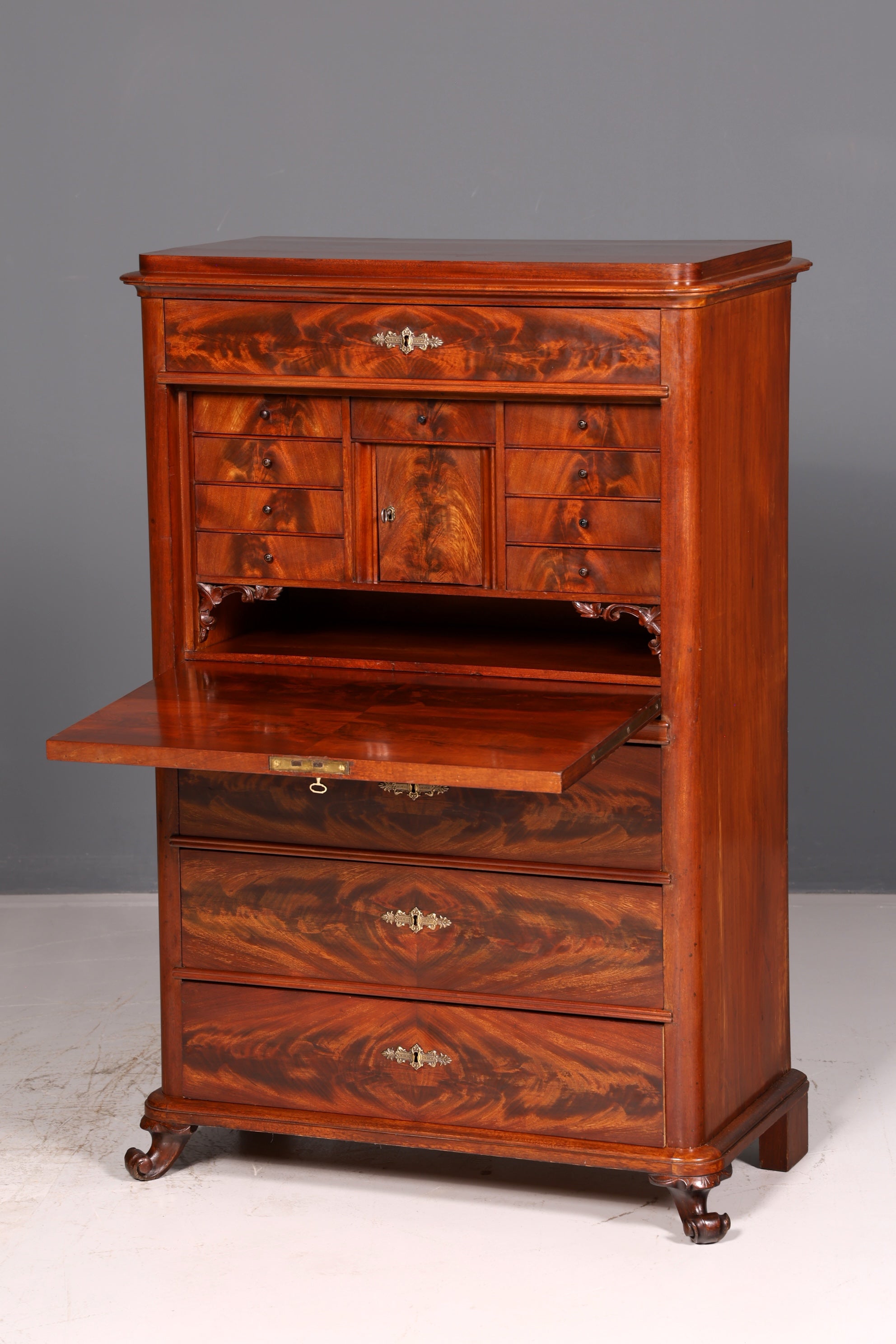 Traumhafter Louis Philippe Sekretär Vertiko Gründerzeit Kommode Schubladenkommode Antik Chiffoniere