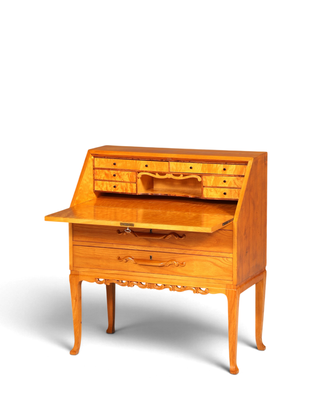 Wunderschöner Sekretär um 1930 Büro Kommode Schreibkommode Kirschholz Schreibtisch
