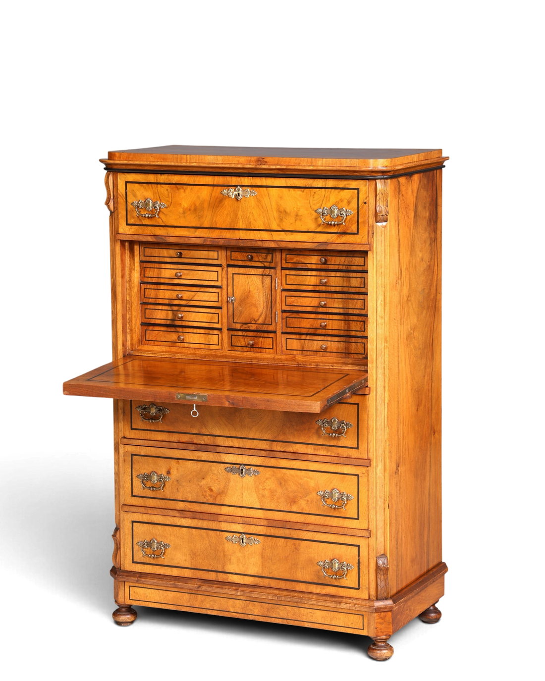 Traumhafter Gründerzeit Sekretär Vertiko Highboard Jugendstil Kommode Schrank um 1890