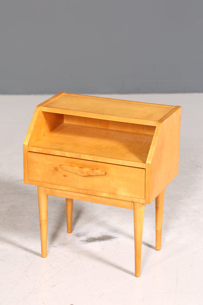 Traumhafte Hellerau Kommode Mid Century Nachttisch echt Holz Beistelltisch VEB Möbel 1 von 2