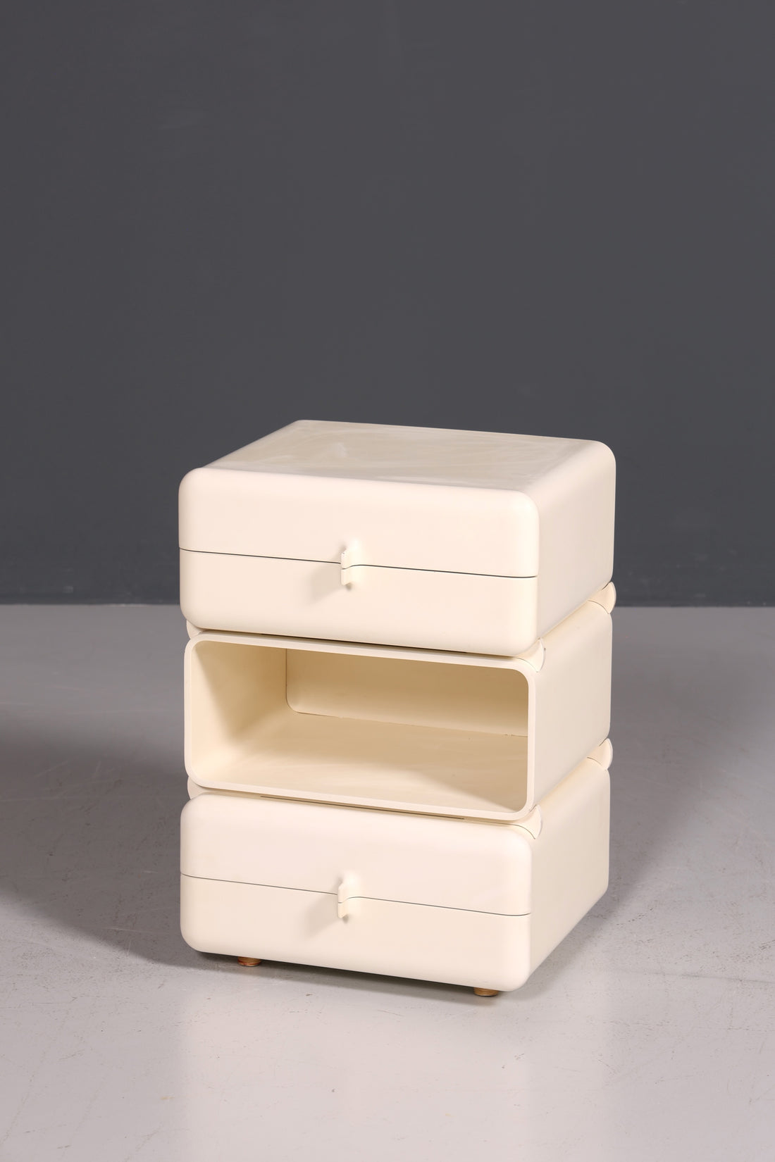 Seltene Mid Century Kommode Space Age Module Nachttisch Design Frankreich Vintage Schubladenkommode 5 von 5