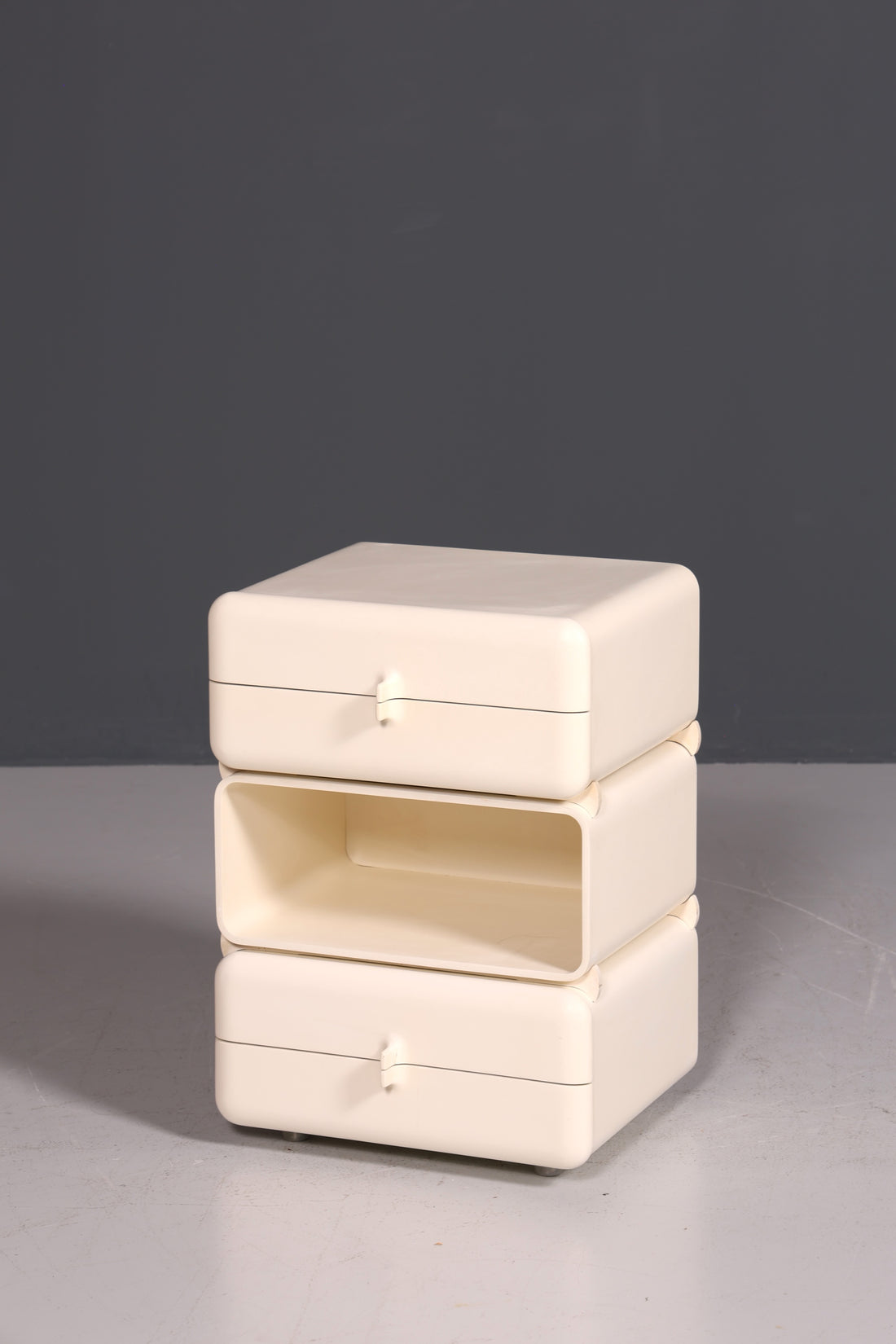 Seltene Mid Century Kommode Space Age Module Nachttisch Design Frankreich Vintage Schubladenkommode 1 von 5