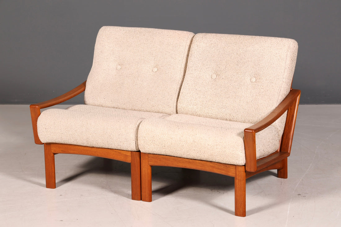 Wunderschönes Mid Century 2er Sofa Retro Couch Danish Design Polstersofa Vintage Canapé