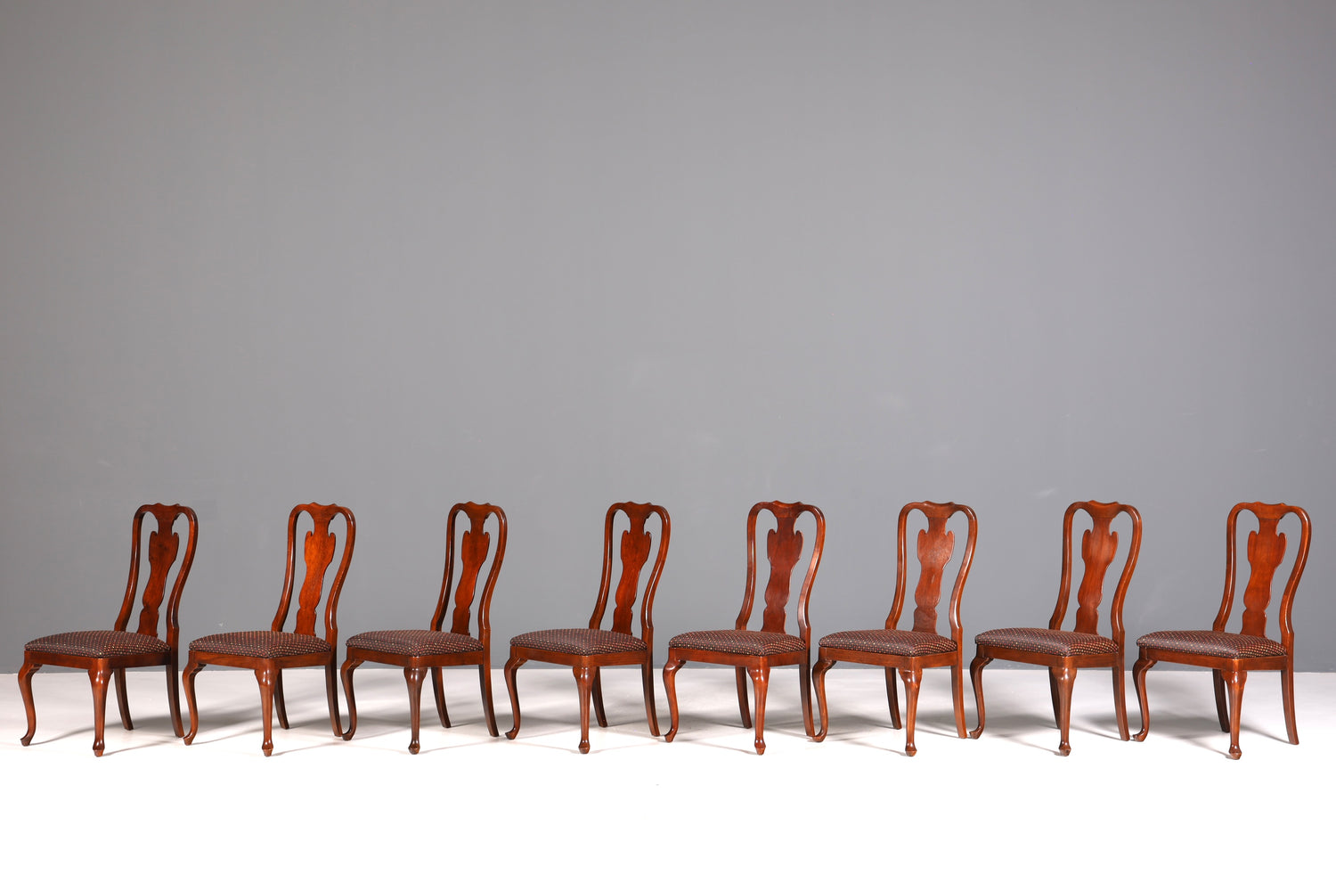 8x Edle Drexel Heritage Stühle Amerikanisch USA Chippendale Stil Stuhlset Küchenstuhl Set Esszimmer Stühle