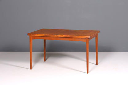 Stilvoller Mid Century Esstisch ausziehbarer Danish Design Teak Holz Küchentisch Esszimmer Tisch