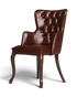 Edler Chesterfield Stil Armlehnstuhl "Manila Brown" Esszimmerstuhl Küchenstuhl Sekretär Stuhl
