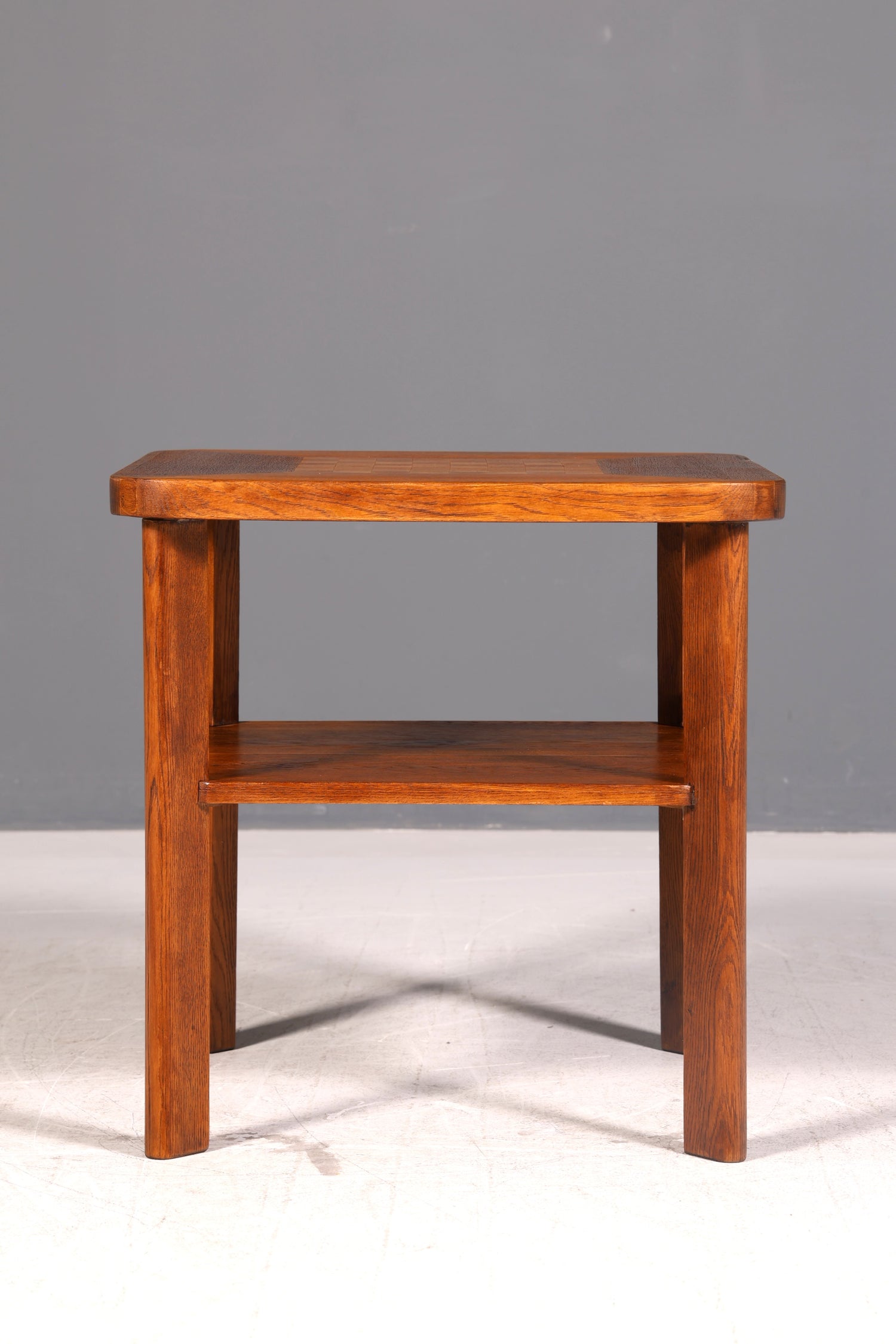 Edler Art Deco Beistelltisch Rauchtisch Quadratisch Jugendstil Eiche Ablagetisch Antik Vintage Tisch