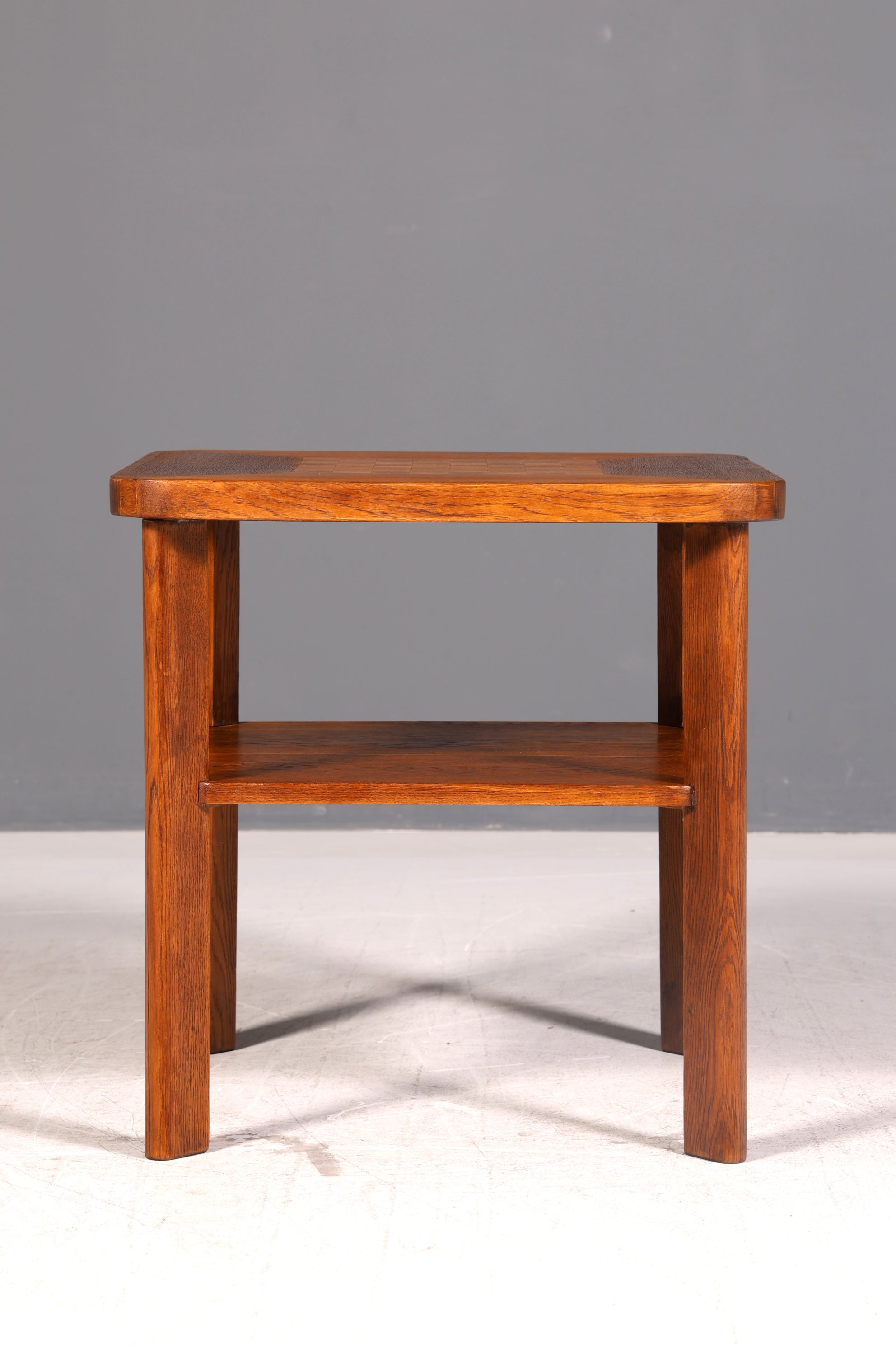 Edler Art Deco Beistelltisch Rauchtisch Quadratisch Jugendstil Eiche Ablagetisch Antik Vintage Tisch