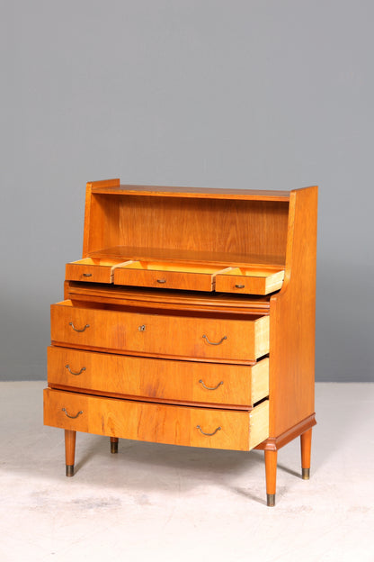 Traumhafter Mid Century Sekretär Büro Kommode echt Holz Schreibkommode Schrank