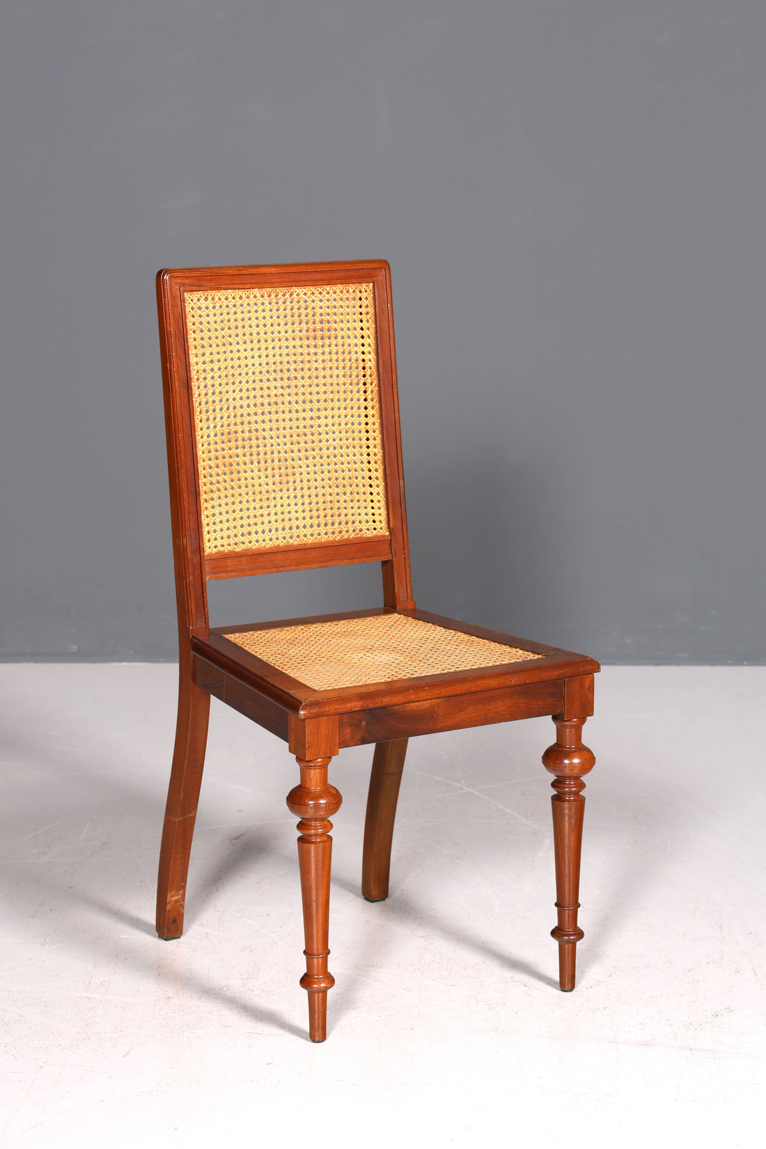 Stilvoller Gründerzeit Stuhl Antik Korbgeflecht Schreibtisch Stuhl Sekretär Stuhl Antik Küchenstuhl 2 von 2