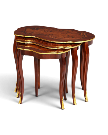 Traumhaftes Beistelltisch Set 3er Satz Barock Antik Barock Stil Tisch Set